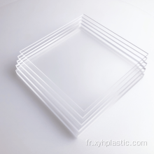 Panneau de feuille acrylique transparent PMMA Perspex en plastique transparent
